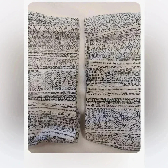 Roots Hemp Collection Black  White Capri Size Small - Picture 9 of 10